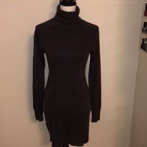 Brown Midi Long Sleeve Dress.